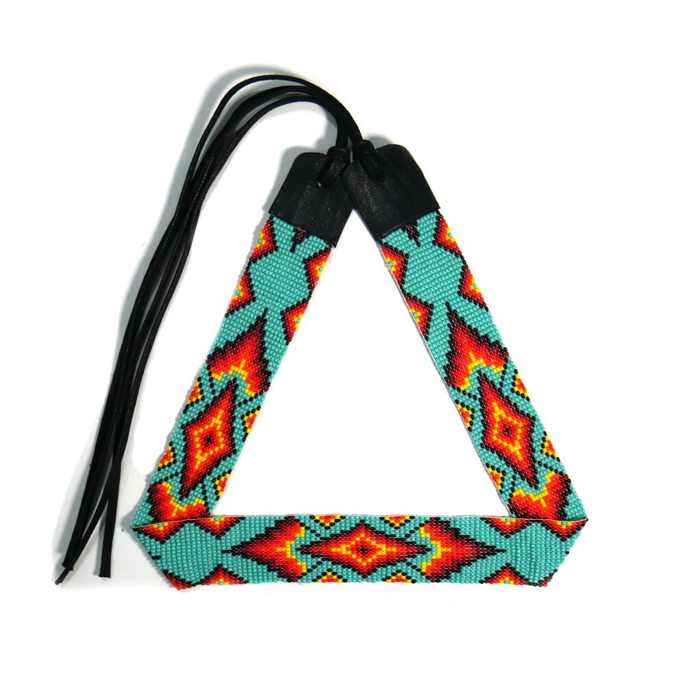 5486 Beaded Hat Band Native American Style Southwestern Cowboy Rode